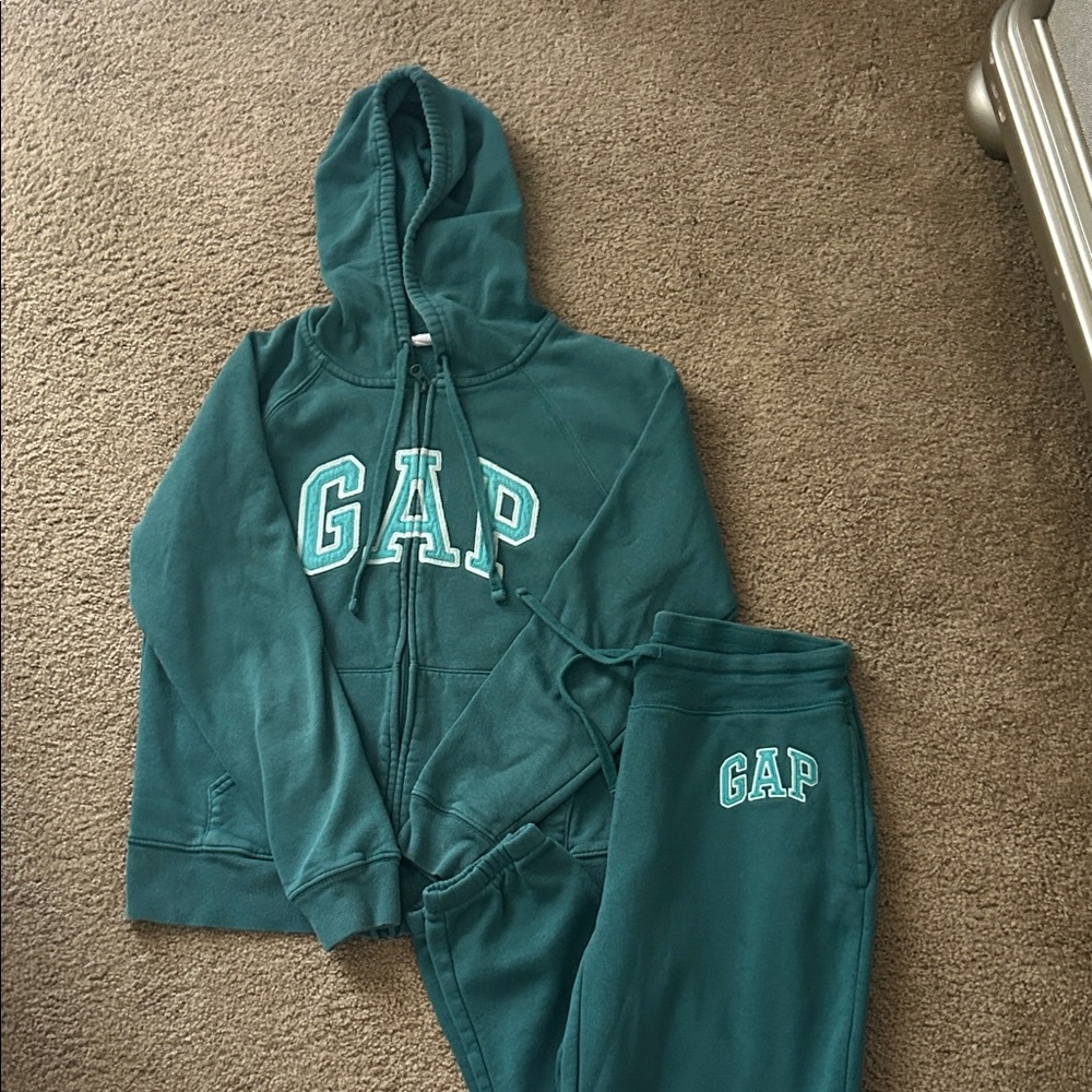 GAP Teal Hoodie and Joggers Set